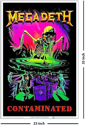 Scorpio Posters Megadeth - Contamination Blacklight Poster 23" x 35" in Saudi Arabia