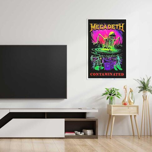 Scorpio Posters Megadeth - Contamination Blacklight Poster 23" x 35" in Saudi Arabia