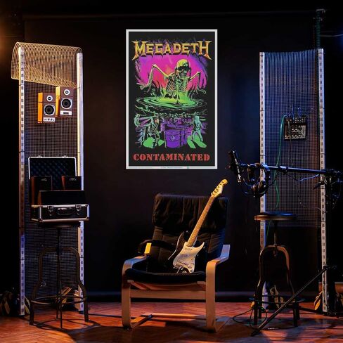 Scorpio Posters Megadeth - Contamination Blacklight Poster 23" x 35" in Saudi Arabia
