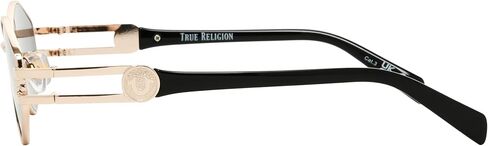 نظارة شمسية نسائية ذات تصميم هندسي ذهبي من True Religion Dixie in Kuwait