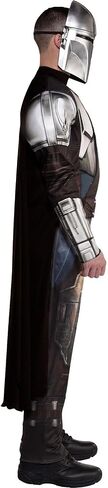 Party City Deluxe Mandalorian Costume for Adults, Star Wars: The Mandalorian - Costume Includes Jumpsuit, Cape, Mask & More - Star Wars Costumes for Halloween, Birthday Parties & Themed Events in Kuwait