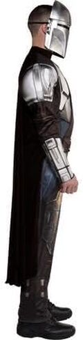 Party City Deluxe Mandalorian Costume for Adults, Star Wars: The Mandalorian - Costume Includes Jumpsuit, Cape, Mask & More - Star Wars Costumes for Halloween, Birthday Parties & Themed Events in Kuwait