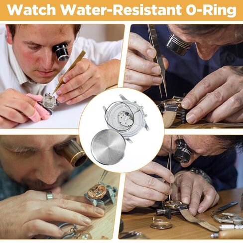 200Pcs O Ring Watch Gasket, 18 Sizes Rubber Seal O Rings Watch Back Seals, 0.5/0.6 16-30mm Waterproof Watches Back Gasket for Watches Repair Replacement in Kuwait