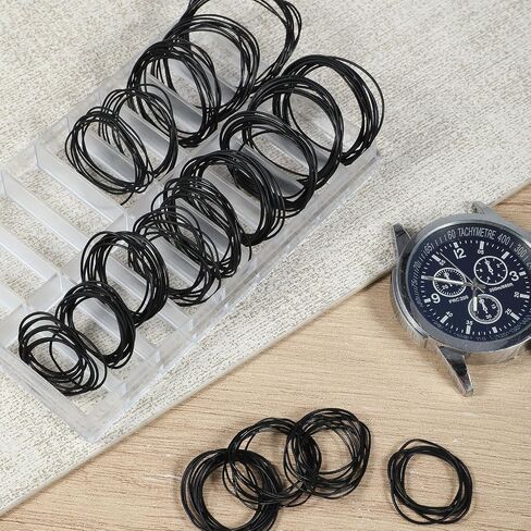 200Pcs O Ring Watch Gasket, 18 Sizes Rubber Seal O Rings Watch Back Seals, 0.5/0.6 16-30mm Waterproof Watches Back Gasket for Watches Repair Replacement in Kuwait