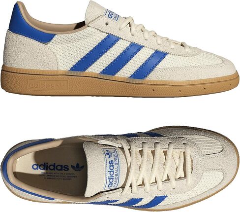 حذاء adidas Handball Spezial للرجال، كريمي أبيض/أزرق/حجر رملي دافئ، مقاس 10.5 in Kuwait