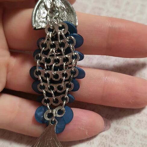Boho Earrings for Women Blue Acrylic Fish Dangle Earrings Boho Statement Jewelry Accessories for Party Outfits Trendy Jewelry Gifts in Saudi Arabia