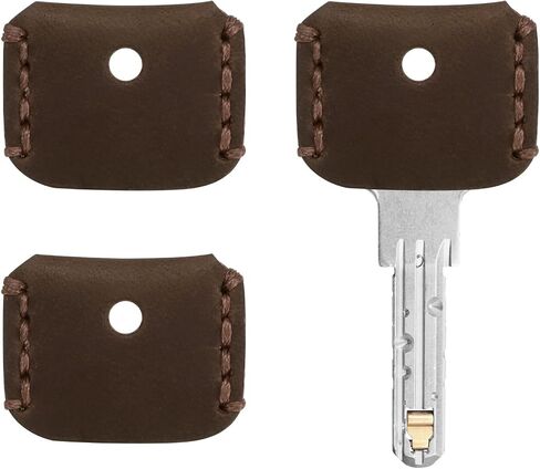 Leather Key Covers Caps - Key Toppers Identifiers Head Sleeves Use for Standard Flat House Office & Apartment in Saudi Arabia