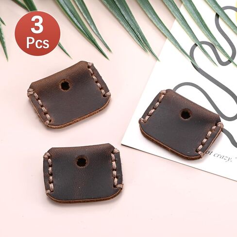 Leather Key Covers Caps - Key Toppers Identifiers Head Sleeves Use for Standard Flat House Office & Apartment in Saudi Arabia