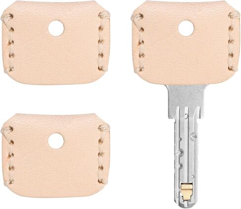 Leather Key Covers Caps - Key Toppers Identifiers Head Sleeves Use for Standard Flat House Office & Apartment in Saudi Arabia