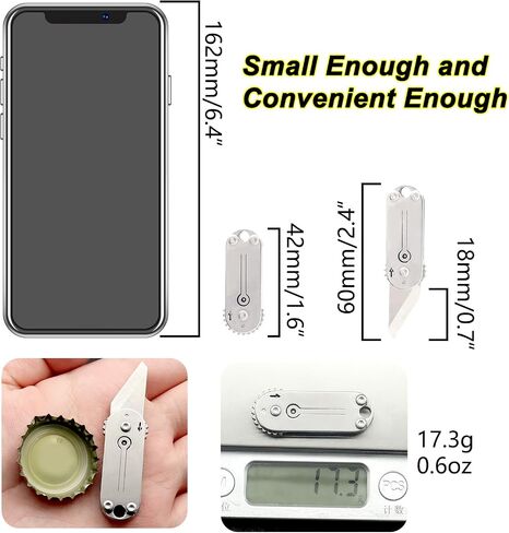 PJYTAC Titanium Keychain with Mini Pocket Knife Bundle in Saudi Arabia