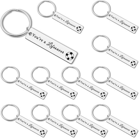 12PCS Lifeguard Gift Keychain Thank You Gift for Lifeguard Keyring Appreciation Present Keychain for Women Men Coach Lifesaver Unique Thank You Work Present Christmas Birthday in Kuwait