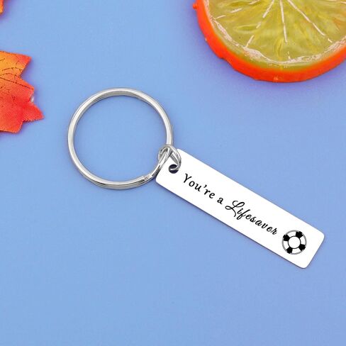12PCS Lifeguard Gift Keychain Thank You Gift for Lifeguard Keyring Appreciation Present Keychain for Women Men Coach Lifesaver Unique Thank You Work Present Christmas Birthday in Kuwait