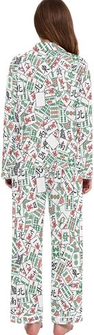 Womens Pajamas Set Long Sleeve Sleepwear 2 Piece Button Down Nightwear Soft Cotton Fall Pj Lounge Sets S-XXL in Kuwait