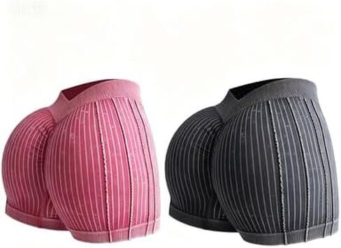 2 Pack Women's V Back High Waisted Seamless Workout Shorts, Butt Lifting Ribbed Gym Yoga Biker Shorts in Saudi Arabia