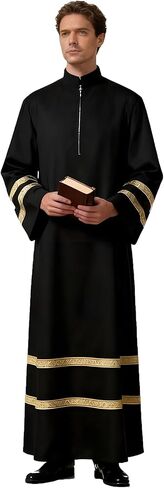 Clergy Robes For Men Cassock Robe Church Choir Minister Clergy Pulpit Liturgical Mass Vestments in Saudi Arabia