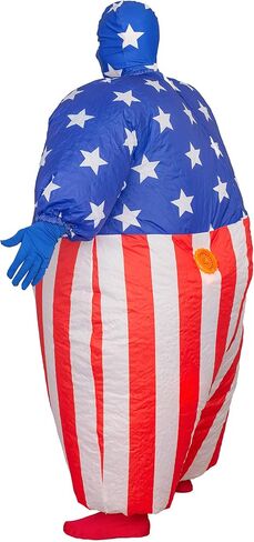 USA Flag America Chub Suit Inflatable Halloween Costume in Kuwait