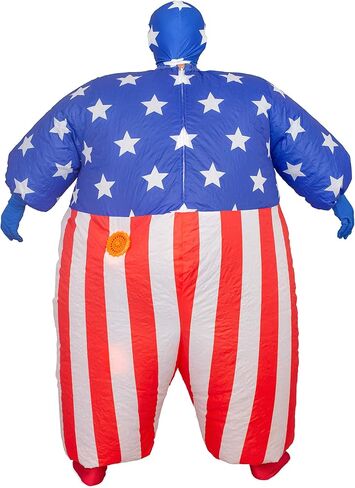 USA Flag America Chub Suit Inflatable Halloween Costume in Kuwait