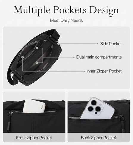 Cross Body Purse, Small Crossbody Bags for Women, Shoulder Purse Handbag Wallet for Travel Daily Use B110 in Saudi Arabia