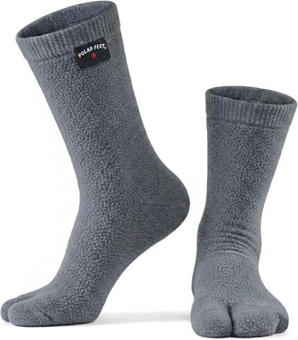 Polar Feet Tabi Socks for Women & Men – Warm Cozy Fleece Split Toe Socks for Sandals, Flip Flops & Japanese Tabi Wear in Saudi Arabia