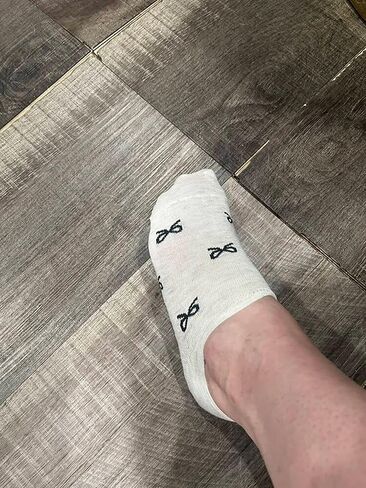 AIBFRID Women’s No Show Socks with Cute Bow – 5 Pairs Low Cut Ankle Socks, Invisible Cotton Blend Socks for Sneakers, Flats & Loafers, Soft Breathable Everyday Socks in Saudi Arabia