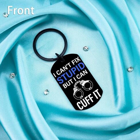 Aisity Police Officer Gifts for Men Cool Police Stuff Keychain for Policeman Officers Law Enforcement Gift Sheriff Academy Graduation Birthday Gift for Boyfriend Husband in Saudi Arabia