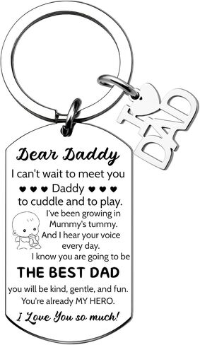 First Fathers Day Presents For New Dad Father Cool New Dad Fathers Day Present Best New Dad Keychain Gifts For Birthday Soon To Be Dad Fathers Day Gift First Time Dad Gifts Unique Dad To Be Gifts in Saudi Arabia