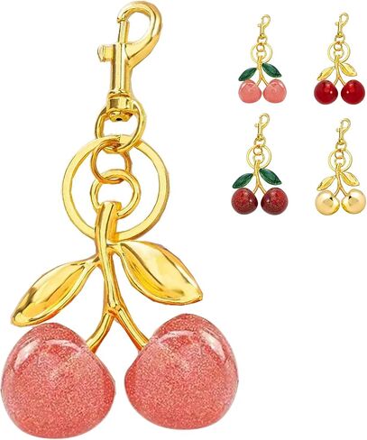 MOYEE Cherry Keychain Bag Charms Key Chains Women Cute Purse Charms for Handbags in Saudi Arabia
