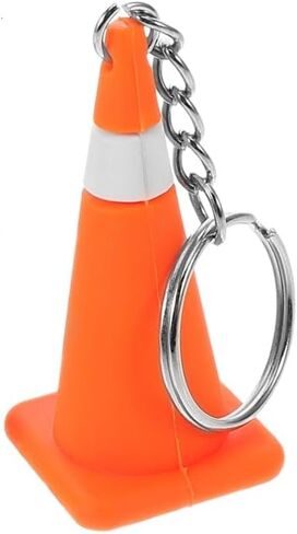 GALPADA Kawaii Mini Traffic Conechain Keychain PVC سبائك الزنك ملحق لطيف للبنين حقيبة مدرسية محفظة سحر هدية الحفلة in Kuwait