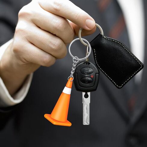 GALPADA Kawaii Mini Traffic Conechain Keychain PVC سبائك الزنك ملحق لطيف للبنين حقيبة مدرسية محفظة سحر هدية الحفلة in Kuwait
