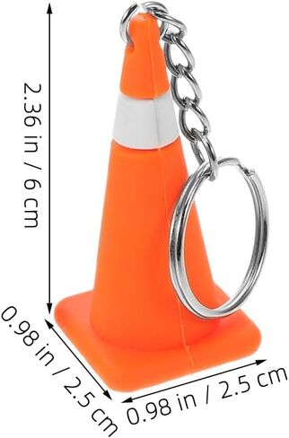 GALPADA Kawaii Mini Traffic Conechain Keychain PVC سبائك الزنك ملحق لطيف للبنين حقيبة مدرسية محفظة سحر هدية الحفلة in Kuwait