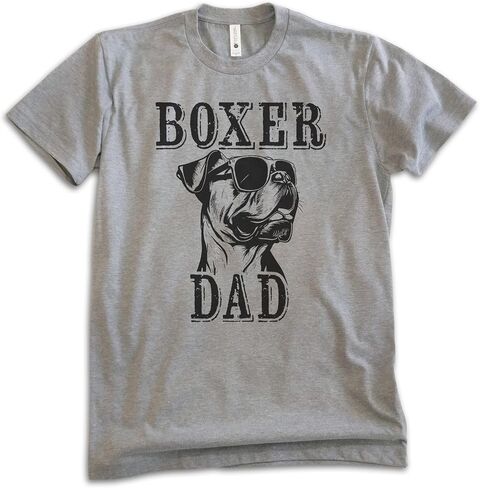 EVERTREE CLOTHING Boxer Dad T-Shirt, Unisex Men's Shirt, Boxer Dog Owner, Best Dog Dad Gift in Saudi Arabia