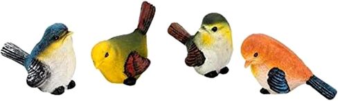 Set of 4 Handcrafted Resin Bird Statues Birds Animal Figurine Decoration for Outdoor Indoor Decoration at Lawn and Yard in Saudi Arabia