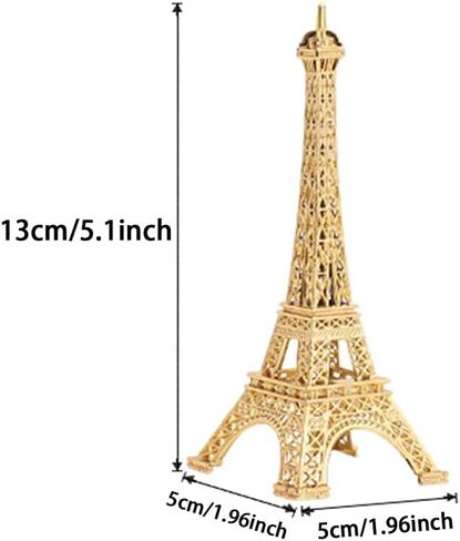 EMVANV Eiffel Tower Model,Paris Eiffel Tower Craft Architecture Model Desktop Home Decoration Art Present for Cake Topper Presents Party and Home Decoration(size:13cm/5.1inch), As Picture Show in Saudi Arabia