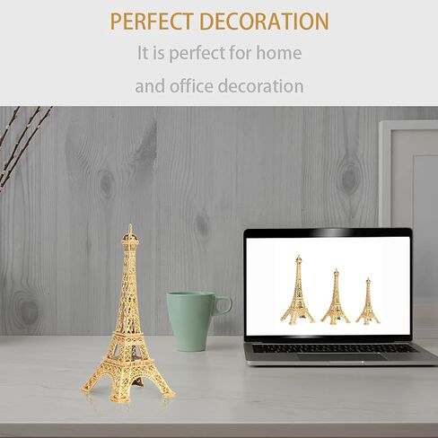 EMVANV Eiffel Tower Model,Paris Eiffel Tower Craft Architecture Model Desktop Home Decoration Art Present for Cake Topper Presents Party and Home Decoration(size:13cm/5.1inch), As Picture Show in Saudi Arabia