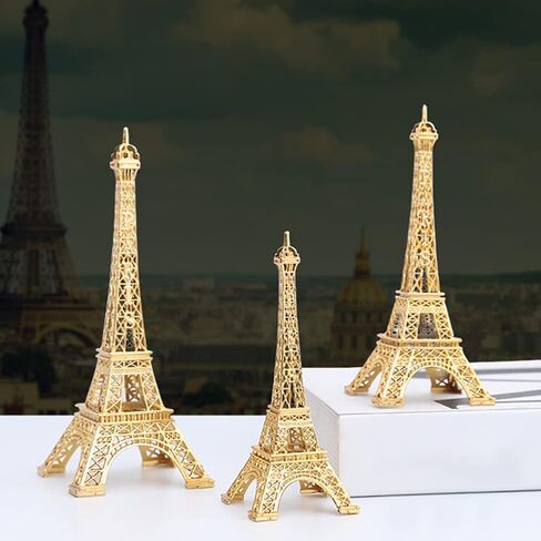 EMVANV Eiffel Tower Model,Paris Eiffel Tower Craft Architecture Model Desktop Home Decoration Art Present for Cake Topper Presents Party and Home Decoration(size:13cm/5.1inch), As Picture Show in Saudi Arabia