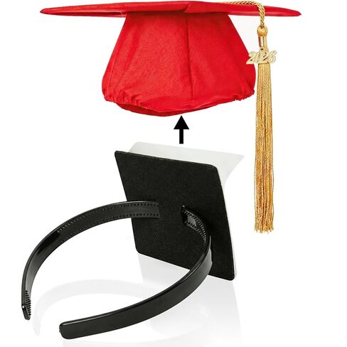 Graduation Cap Headband, Anti-Slip Insert for Grad Hat, Grad Cap Headband for Graduates, Students, Women, Pack of 1, Clear, Without Hat in Saudi Arabia