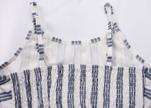PerZeal Women's Sexy Spaghetti Strap Stripe Jumpsuits Casual Wide Leg Long Pants Rompers Sleeveless Ladies Outfits in Saudi Arabia