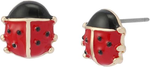 أقراط Betsey Johnson Jewelry النسائية Hothouse Bloom Ladybug in Kuwait