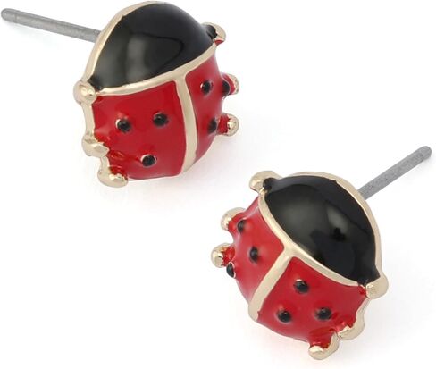 أقراط Betsey Johnson Jewelry النسائية Hothouse Bloom Ladybug in Kuwait