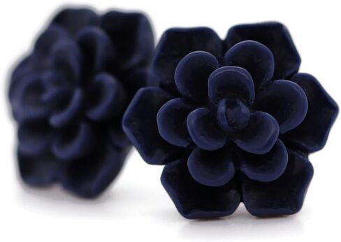 Titanium Succulent Stud Earrings for Sensitive Ears, Hypoallergenic Nickel-Free in Kuwait