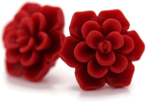 Titanium Succulent Stud Earrings for Sensitive Ears, Hypoallergenic Nickel-Free in Kuwait