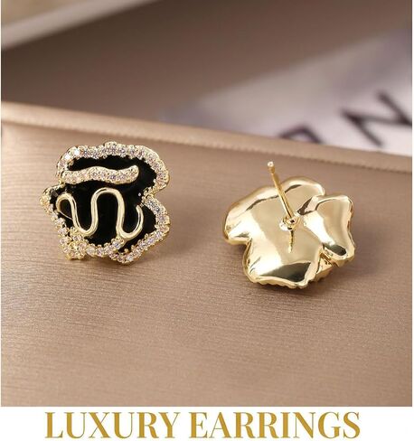 Lhysh Rose Flower Stud Earrings for Women Flower Sterling Silver Post Earrings Hypoallergenic Earrings Cute Studs For Her Nickel Free in Saudi Arabia