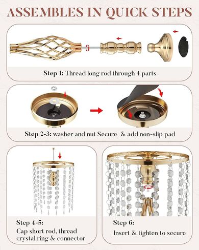 10 Pcs 21.5" Tall Gold Centerpieces for Table, Open Lattice Midsection Trumpet Base Vase Stands with Hanging Crystals, Metal Flower Holders for Wedding Receptions,Parties & Event Decor in Saudi Arabia