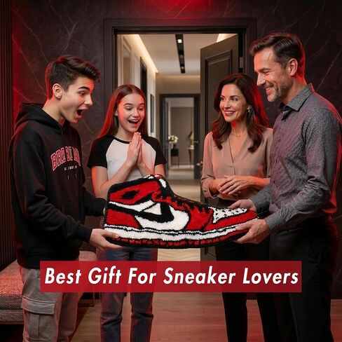Sneaker Rug - Jordan 4 Rug - 30" X 20" Soft Microfiber Cute Mat for Aesthetic Room Decor - Vintage Non Slip Hypebeast Rug for Bedroom, Children's Room - Machine Washable Gamer Mat Gift for Boys Stuff in Saudi Arabia