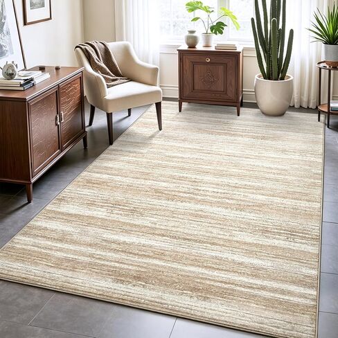 Chicrug 2x6 Hallway Washable Runner Rugs for Bedroom, Non Slip Striped Abstract Runners Rug for Entryway Kitchen, Low Pile Indoor Floor Carpet Runner for Laundry Room Dorm Bedside Decor, Blue in Saudi Arabia