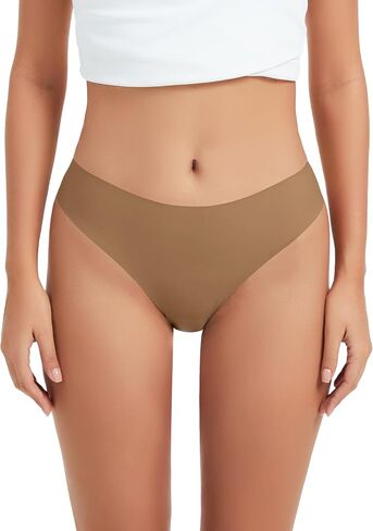 OVRUNS Camel Toe Underwear Thong for Women Cameltoe Proof Concealer Thongs No Show Panties Seamless Workout Underwear in Saudi Arabia