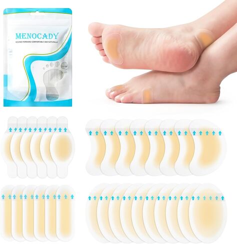 30ct Gel Blister Bandages, Hydrocolloid Bandages for Feet, Waterproof Adhesive Blisters Bandages Pads for Heel, Toe, Blister Cushion for Prevention & Recovery in Saudi Arabia