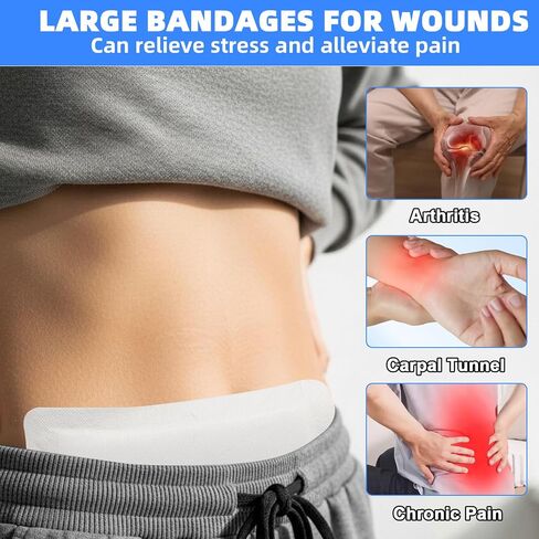 20 PCS Island Dressing 4x10 Inch, Bordered Gauze Wound Bandages, Large Adhesive Bandages, Sterile Bandages for Wound Care, Large Wound Bandages with Adhesive for Various Wounds in Saudi Arabia