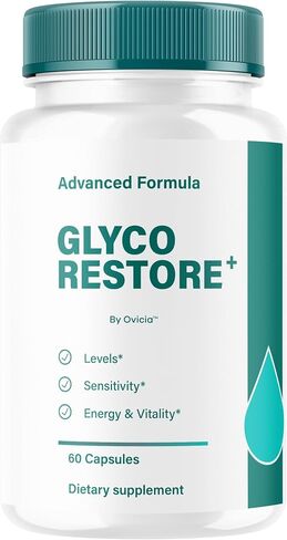 Glyco Restore Capsules - Official GlycoRestore Pills Advanced Support for Maximum Strength, All Natural Ingredients Premium Vitamins for Overal Health & Wellness, 60 Capsules for 1 Month in Saudi Arabia