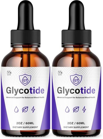 (2 Pack) Glycotide Drops, Official Glycotide Blood Support Drops with All Natural Ingredients, Advanced Glicotide Blood Health and Overall Wellness Supplement with Max Strength Vitamins (60 Servings) in Saudi Arabia